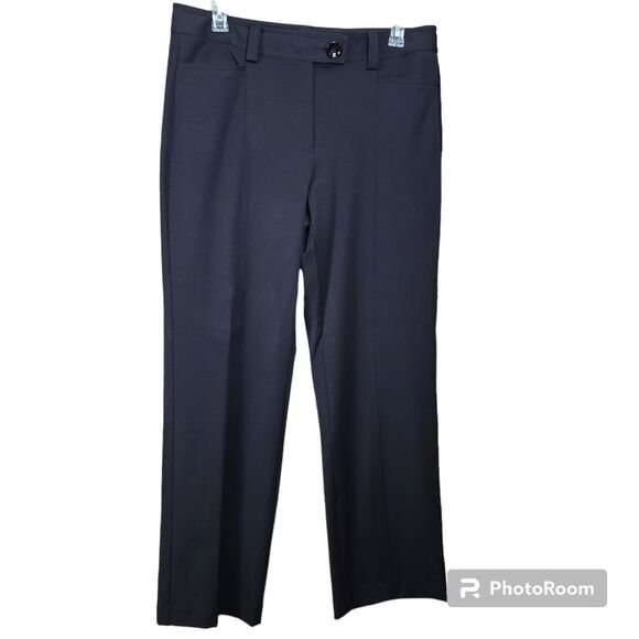 NWT Talbots Womens Size 16 Black Stretch Straight Leg...